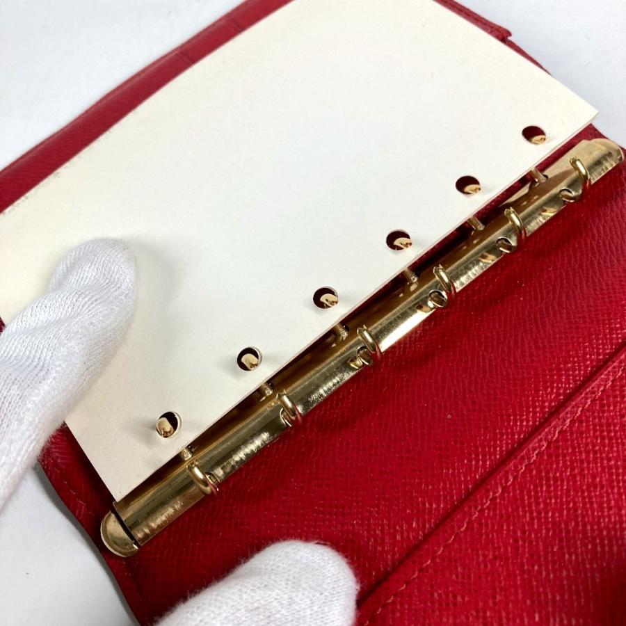 LOUIS VUITTON ルイヴィトン R21040  アジェンダPM T＆B ロゴ システム手帳 ステーショナリー ダミエ 手帳カバー エベヌ 【中古】 | LOUIS VUITTON | 05