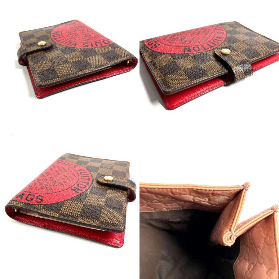 LOUIS VUITTON ルイヴィトン R21040  アジェンダPM T＆B ロゴ システム手帳 ステーショナリー ダミエ 手帳カバー エベヌ 【中古】 | LOUIS VUITTON | 08