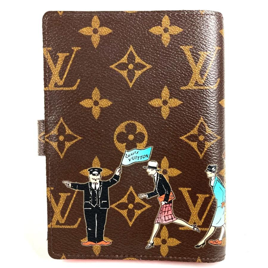 美品 LOUIS VUITTON ルイヴィトン  R21127 アジェンダPM  R21127 モノグラムイリュストレ  手帳カバー ブラウン ユニセックス【中古】 | LOUIS VUITTON | 01