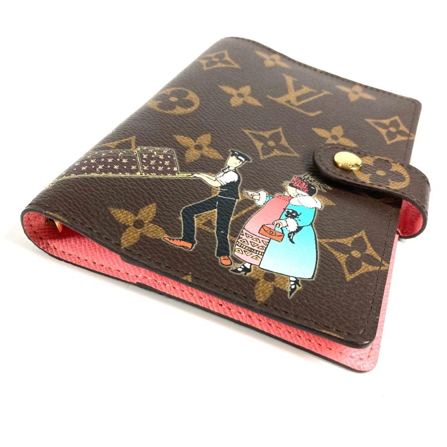 美品 LOUIS VUITTON ルイヴィトン  R21127 アジェンダPM  R21127 モノグラムイリュストレ  手帳カバー ブラウン ユニセックス【中古】 | LOUIS VUITTON | 04