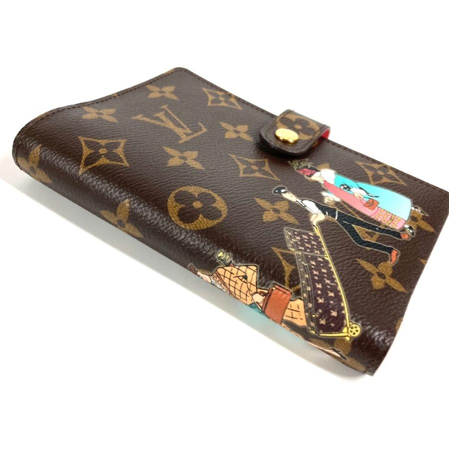 美品 LOUIS VUITTON ルイヴィトン  R21127 アジェンダPM  R21127 モノグラムイリュストレ  手帳カバー ブラウン ユニセックス【中古】 | LOUIS VUITTON | 05