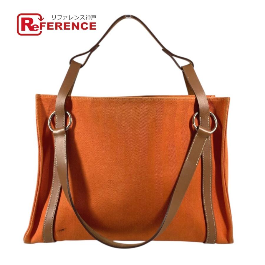 HERMES エルメス カバリコル ハンドバッグ ショルダーバッグ トートバッグ 2WAYバッグ  ショルダーバッグ オレンジ ユニセックス【中古】 | HERMES