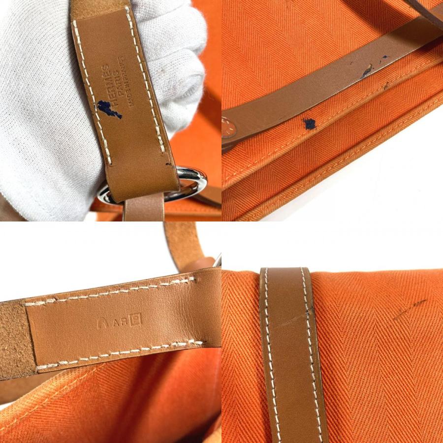 HERMES エルメス カバリコル ハンドバッグ ショルダーバッグ トートバッグ 2WAYバッグ  ショルダーバッグ オレンジ ユニセックス【中古】 | HERMES | 08