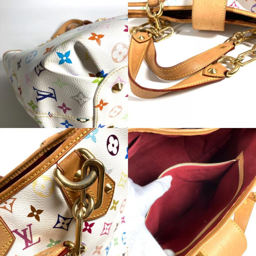 LOUIS VUITTON ルイヴィトン M40307  アニーMM ハンドバッグ モノグラムマルチカラー ショルダーバッグ ブロン ホワイト【中古】 | LOUIS VUITTON | 08