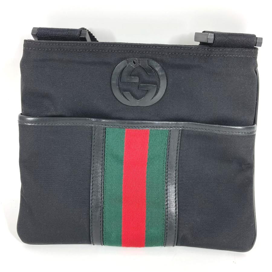 GUCCI グッチ 181068 GG カバン 斜め掛け ポシェット シェリーライン ショルダーバッグ ブラック ユニセックス【中古】 | GUCCI | 03
