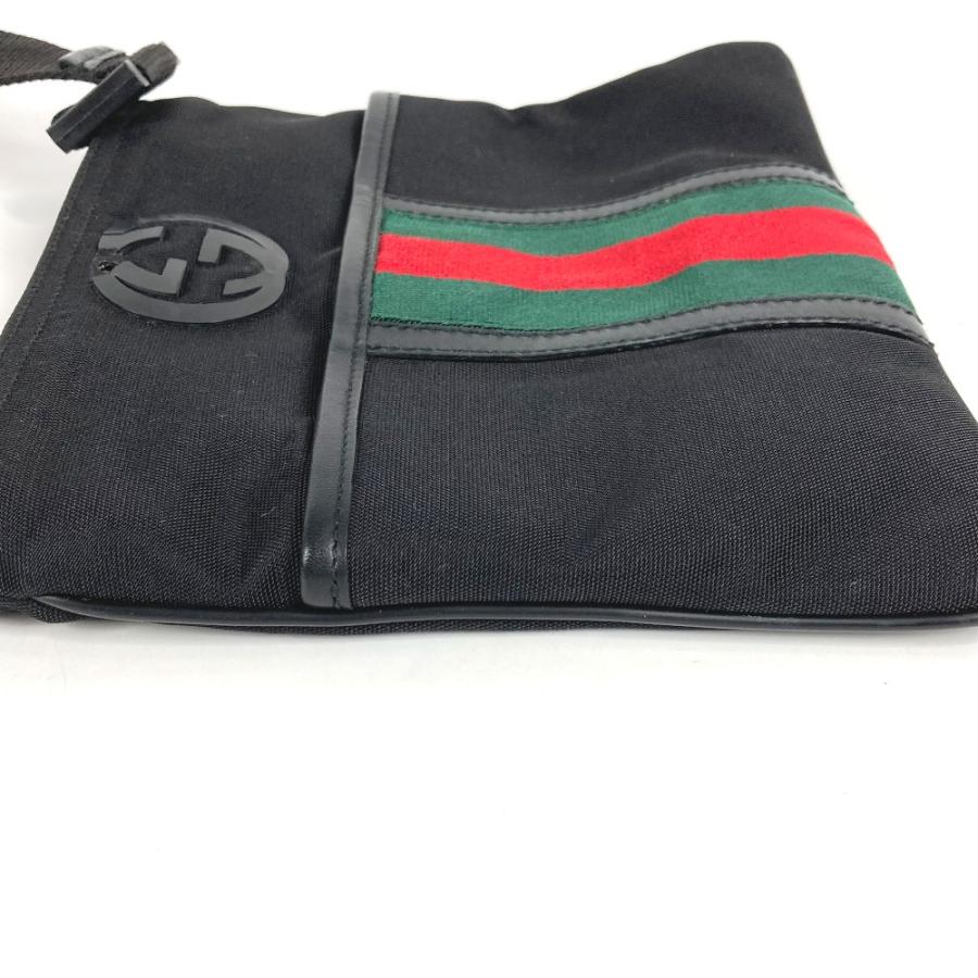 GUCCI グッチ 181068 GG カバン 斜め掛け ポシェット シェリーライン ショルダーバッグ ブラック ユニセックス【中古】 | GUCCI | 05
