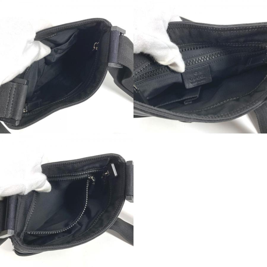 GUCCI グッチ 181068 GG カバン 斜め掛け ポシェット シェリーライン ショルダーバッグ ブラック ユニセックス【中古】 | GUCCI | 09