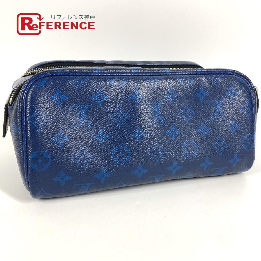 LOUIS VUITTON ルイヴィトン M30849  ドップ・キット ポーチ ハンドバッグ クラッチバッグ タイガラマ セカンドバッグ ブルー【中古】 | LOUIS VUITTON