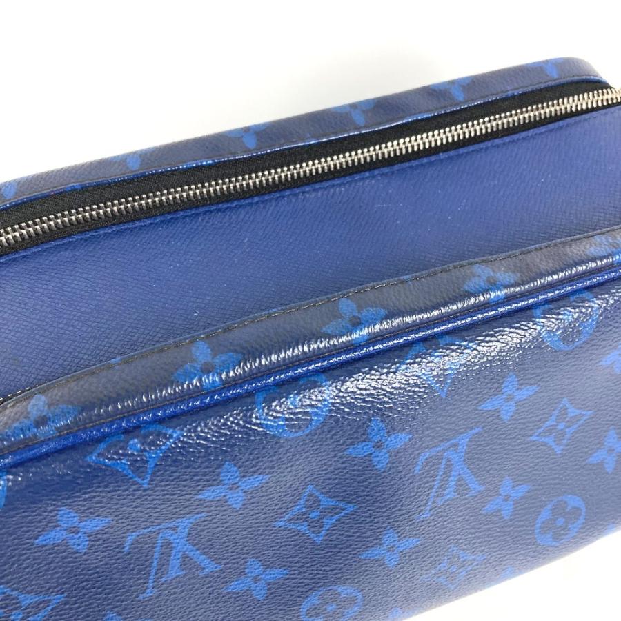 LOUIS VUITTON ルイヴィトン M30849  ドップ・キット ポーチ ハンドバッグ クラッチバッグ タイガラマ セカンドバッグ ブルー【中古】 | LOUIS VUITTON | 01