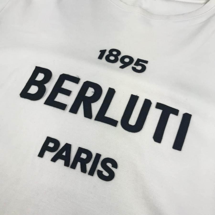 Berluti ベルルッティ ロゴ バイカラー  半袖 アパレル トップス 半袖Ｔシャツ ホワイト メンズ【中古】 |  | 05