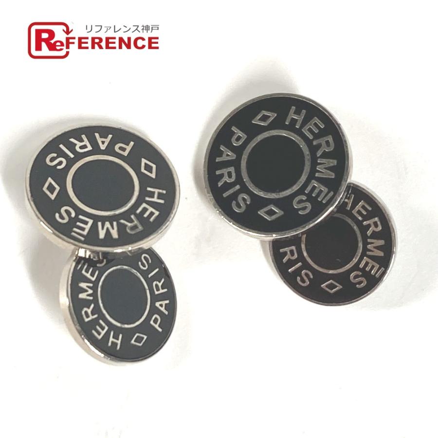 HERMES エルメス  セリエ ロゴ アクセサリー カフス ブラック メンズ【中古】 | HERMES