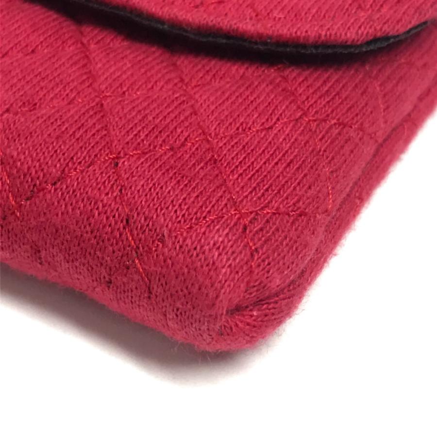 CHANEL シャネル ココマーク マトラッセ ロゴ CC キルティング チェーン ミニチュア ポーチ 斜め掛け ショルダーバッグ レッド 【中古】 | CHANEL | 05