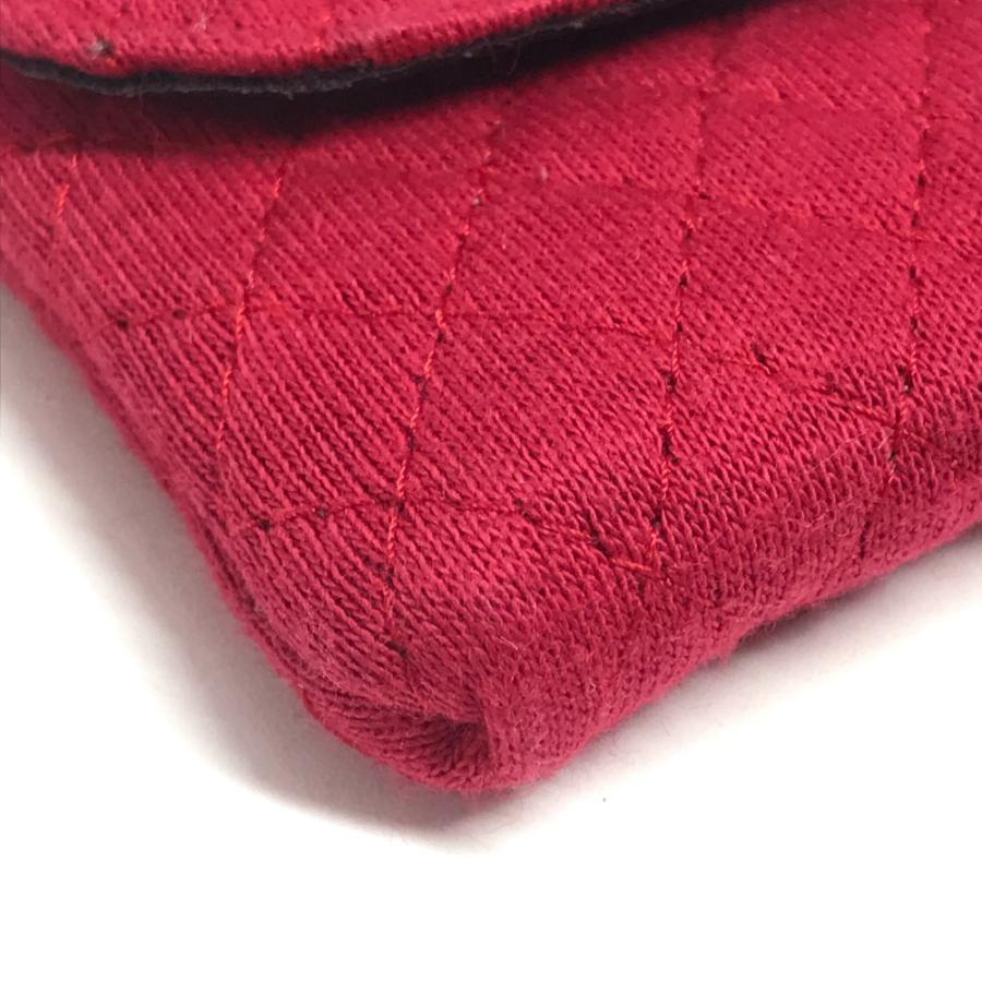 CHANEL シャネル ココマーク マトラッセ ロゴ CC キルティング チェーン ミニチュア ポーチ 斜め掛け ショルダーバッグ レッド 【中古】 | CHANEL | 06