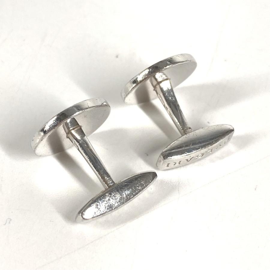 BVLGARI ブルガリ ラピスラズリ ロゴ アクセサリー カフス シルバー メンズ【中古】 | BVLGARI | 02