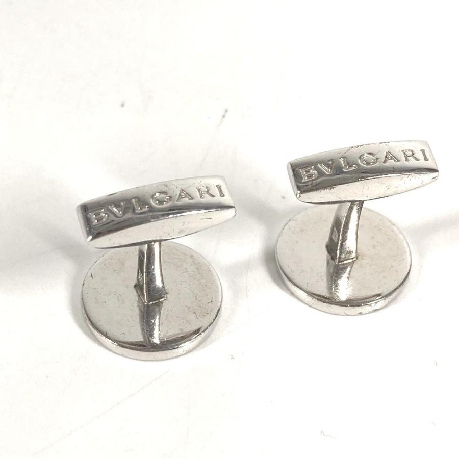 BVLGARI ブルガリ ラピスラズリ ロゴ アクセサリー カフス シルバー メンズ【中古】 | BVLGARI | 03