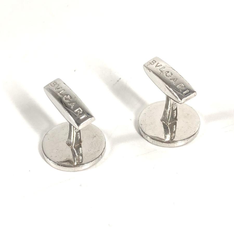 BVLGARI ブルガリ ラピスラズリ ロゴ アクセサリー カフス シルバー メンズ【中古】 | BVLGARI | 04
