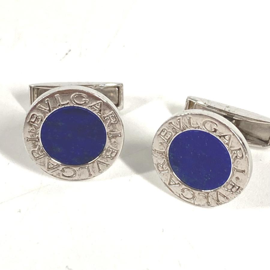 BVLGARI ブルガリ ラピスラズリ ロゴ アクセサリー カフス シルバー メンズ【中古】 | BVLGARI | 05