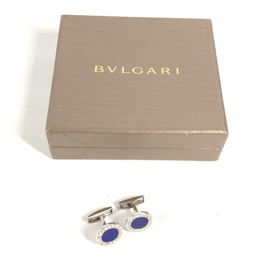 BVLGARI ブルガリ ラピスラズリ ロゴ アクセサリー カフス シルバー メンズ【中古】 | BVLGARI | 06