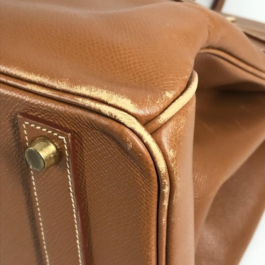 HERMES エルメス バーキン40 バーキン 40 カバン  トートバッグ ハンドバッグ ゴールド ブラウン ユニセックス【中古】 | HERMES | 05