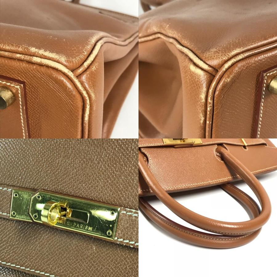 HERMES エルメス バーキン40 バーキン 40 カバン  トートバッグ ハンドバッグ ゴールド ブラウン ユニセックス【中古】 | HERMES | 07