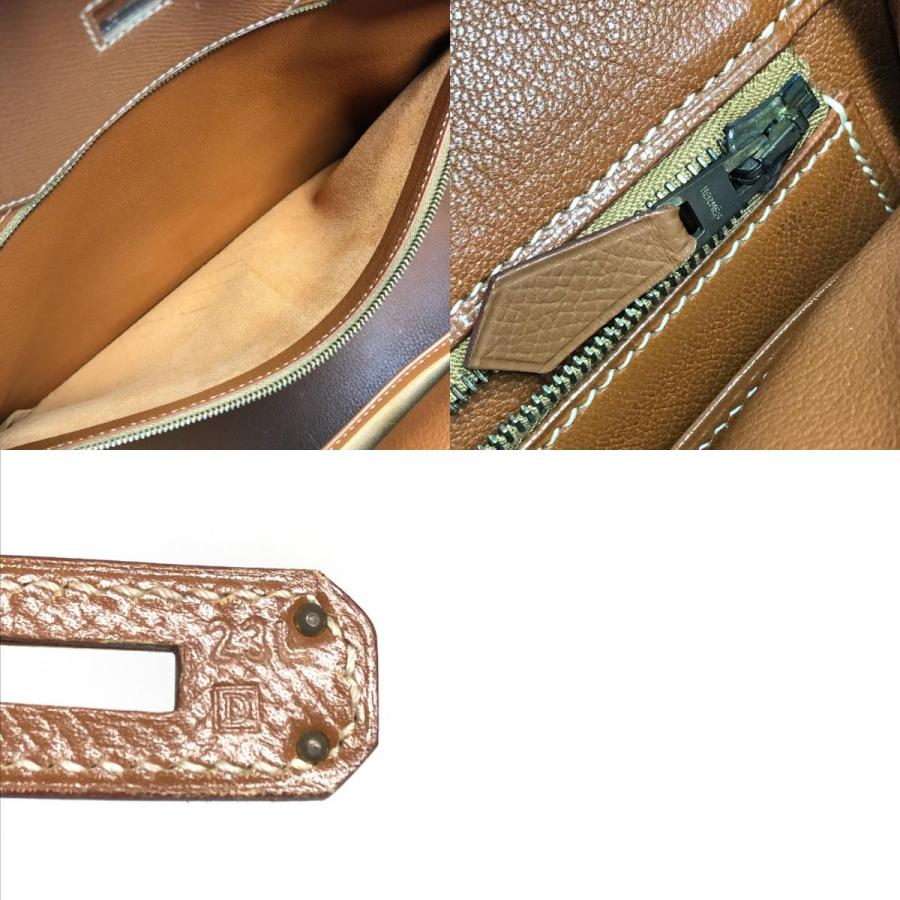 HERMES エルメス バーキン40 バーキン 40 カバン  トートバッグ ハンドバッグ ゴールド ブラウン ユニセックス【中古】 | HERMES | 09
