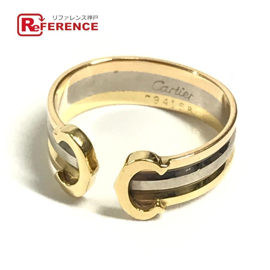 CARTIER カルティエ 2C リング  アクセサリー ジュエリー 金 K18 18K リング・指輪 ゴールド×ピンクゴールド×シルバー レディース【中古】 | Cartier