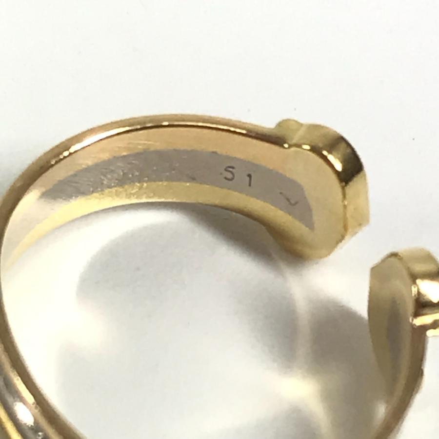 CARTIER カルティエ 2C リング  アクセサリー ジュエリー 金 K18 18K リング・指輪 ゴールド×ピンクゴールド×シルバー レディース【中古】 | Cartier | 06