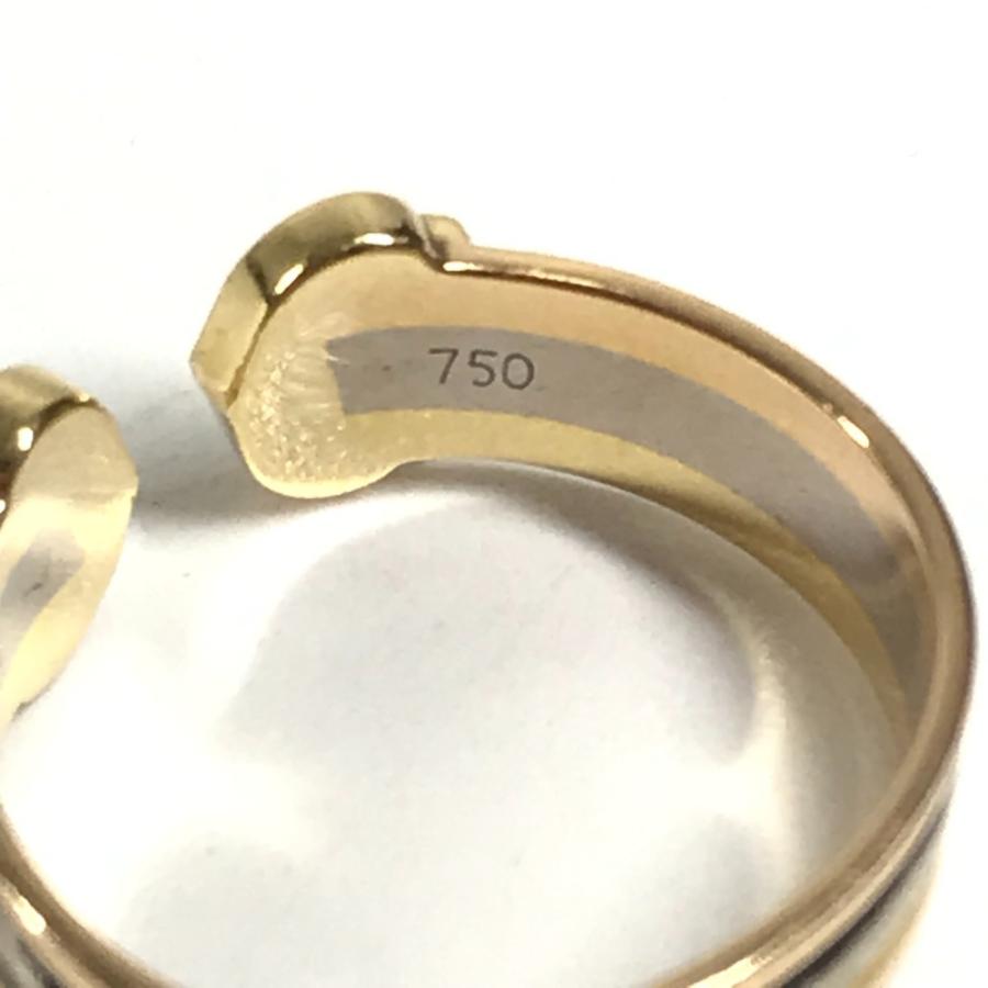 CARTIER カルティエ 2C リング  アクセサリー ジュエリー 金 K18 18K リング・指輪 ゴールド×ピンクゴールド×シルバー レディース【中古】 | Cartier | 07
