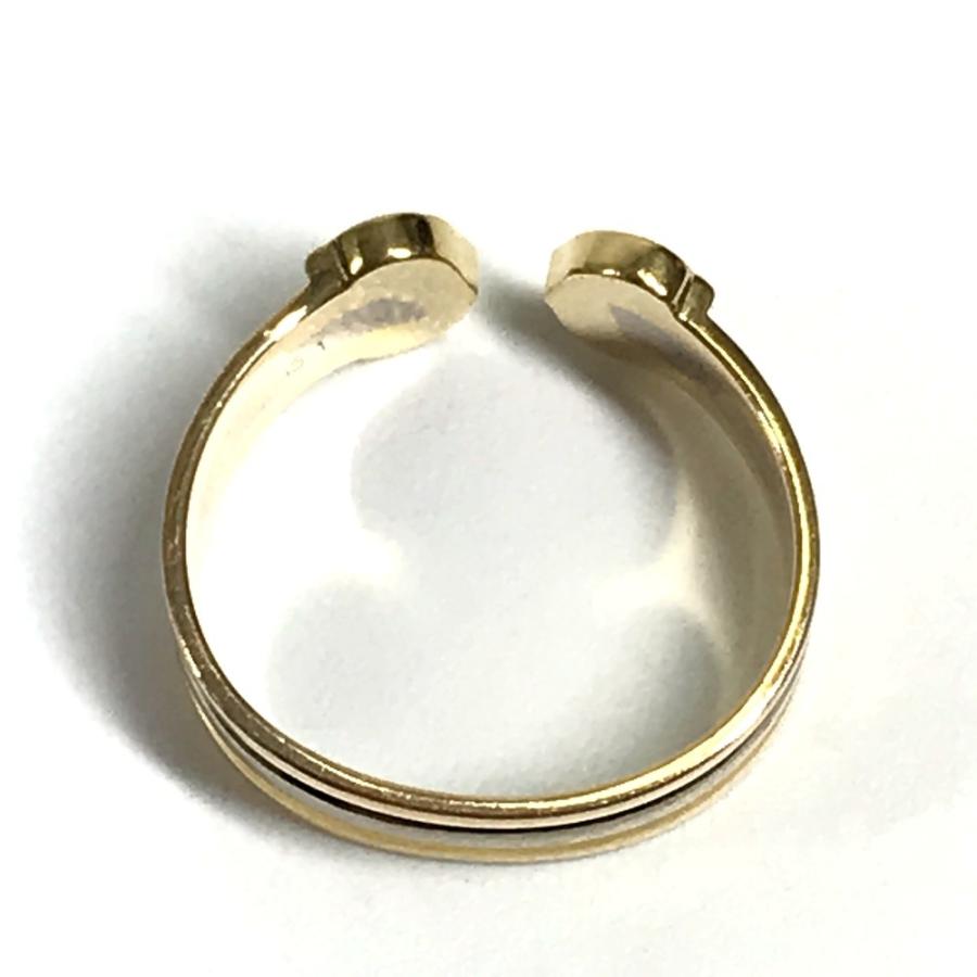 CARTIER カルティエ 2C リング  アクセサリー ジュエリー 金 K18 18K リング・指輪 ゴールド×ピンクゴールド×シルバー レディース【中古】 | Cartier | 08
