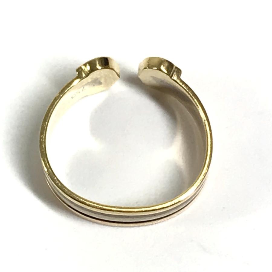 CARTIER カルティエ 2C リング  アクセサリー ジュエリー 金 K18 18K リング・指輪 ゴールド×ピンクゴールド×シルバー レディース【中古】 | Cartier | 09