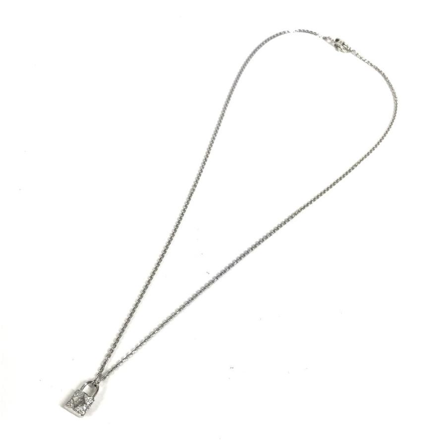 LOUIS VUITTON ルイヴィトン Q93560 パンダンティフ・ロックイットXS ジュエリー 金 K18 18K ダイヤモンド ネックレス シルバー【中古】 | LOUIS VUITTON | 03