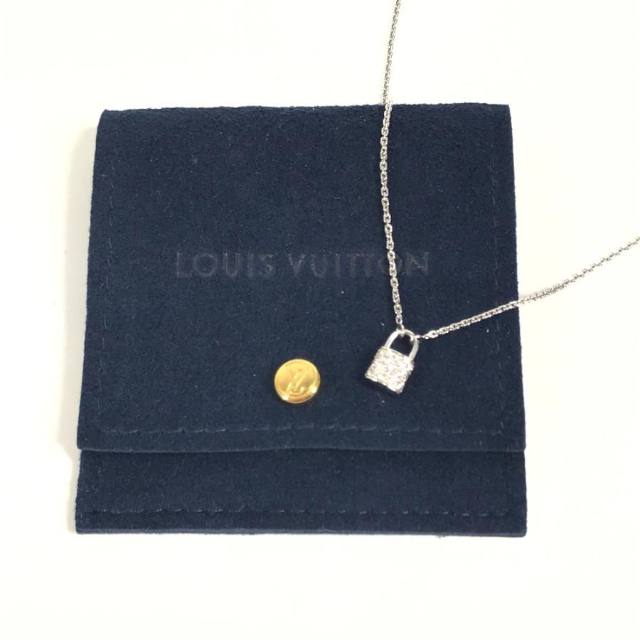 LOUIS VUITTON ルイヴィトン Q93560 パンダンティフ・ロックイットXS ジュエリー 金 K18 18K ダイヤモンド ネックレス シルバー【中古】 | LOUIS VUITTON | 09