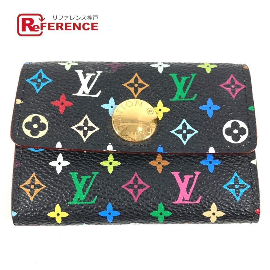 LOUIS VUITTON ルイヴィトン M60007 ポルトモネ コージー 財布 小銭入れ  フラップ モノグラムマルチカラー コインケース ノワール【中古】 | LOUIS VUITTON