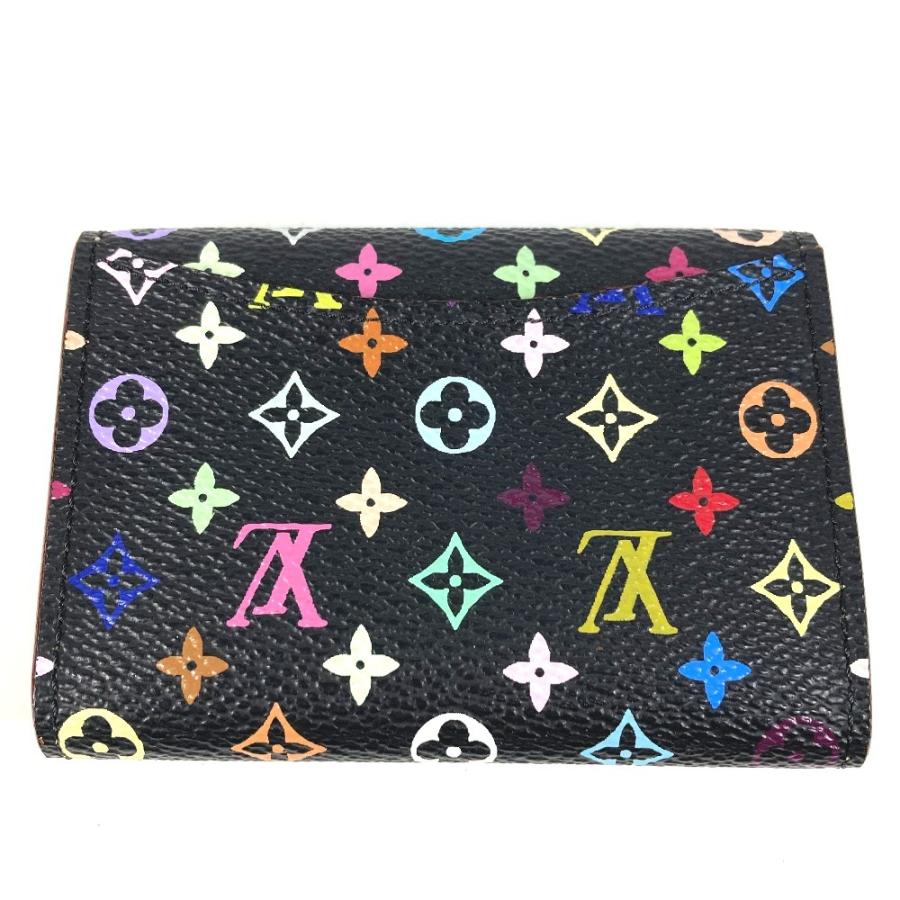 LOUIS VUITTON ルイヴィトン M60007 ポルトモネ コージー 財布 小銭入れ  フラップ モノグラムマルチカラー コインケース ノワール【中古】 | LOUIS VUITTON | 01