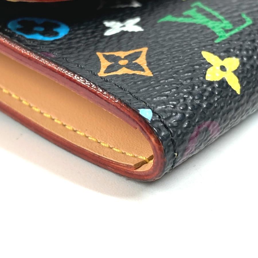 LOUIS VUITTON ルイヴィトン M60007 ポルトモネ コージー 財布 小銭入れ  フラップ モノグラムマルチカラー コインケース ノワール【中古】 | LOUIS VUITTON | 06