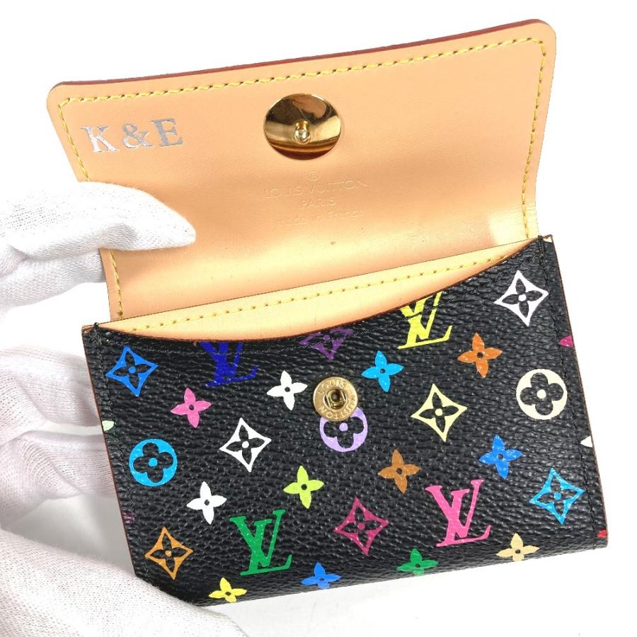 LOUIS VUITTON ルイヴィトン M60007 ポルトモネ コージー 財布 小銭入れ  フラップ モノグラムマルチカラー コインケース ノワール【中古】 | LOUIS VUITTON | 08