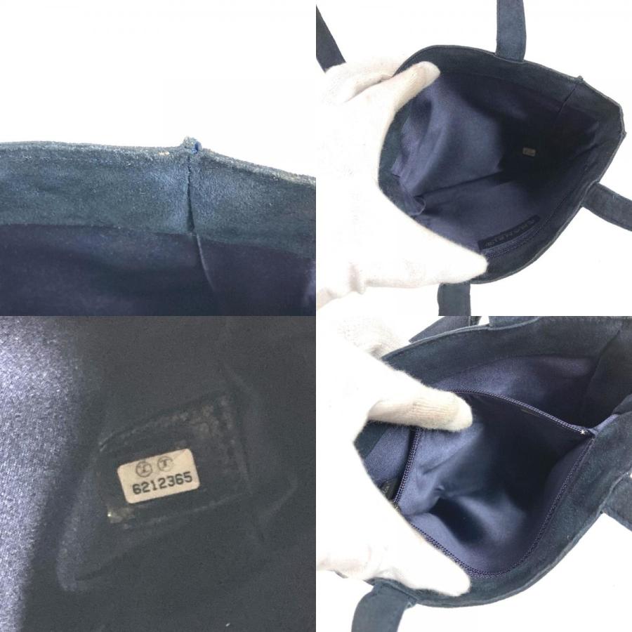 CHANEL シャネル フリンジ タッセル　ラインストーン トートバッグ ヴィンテージ ハンドバッグ ネイビー レディース【中古】 | CHANEL | 08