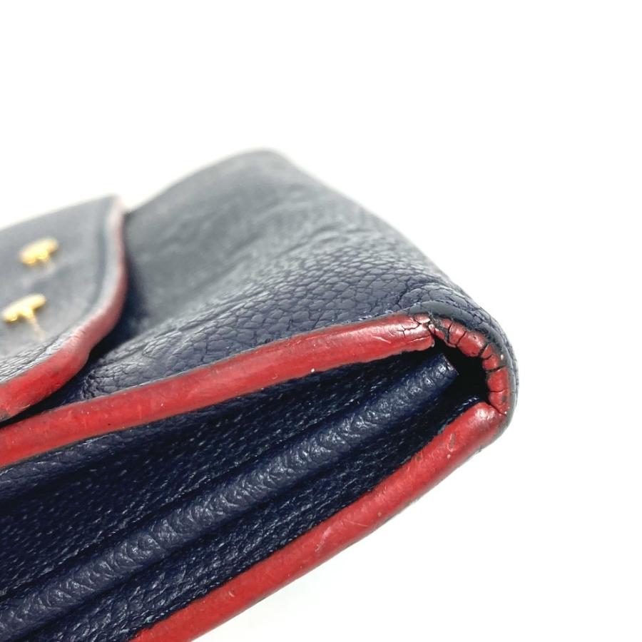 LOUIS VUITTON ルイヴィトン M62127 ポルトフォイユポンヌフ ロングウォレット  モノグラムアンプラント 長財布 マリーヌルージュ【中古】 | LOUIS VUITTON | 03