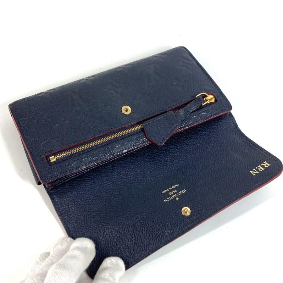 LOUIS VUITTON ルイヴィトン M62127 ポルトフォイユポンヌフ ロングウォレット  モノグラムアンプラント 長財布 マリーヌルージュ【中古】 | LOUIS VUITTON | 06