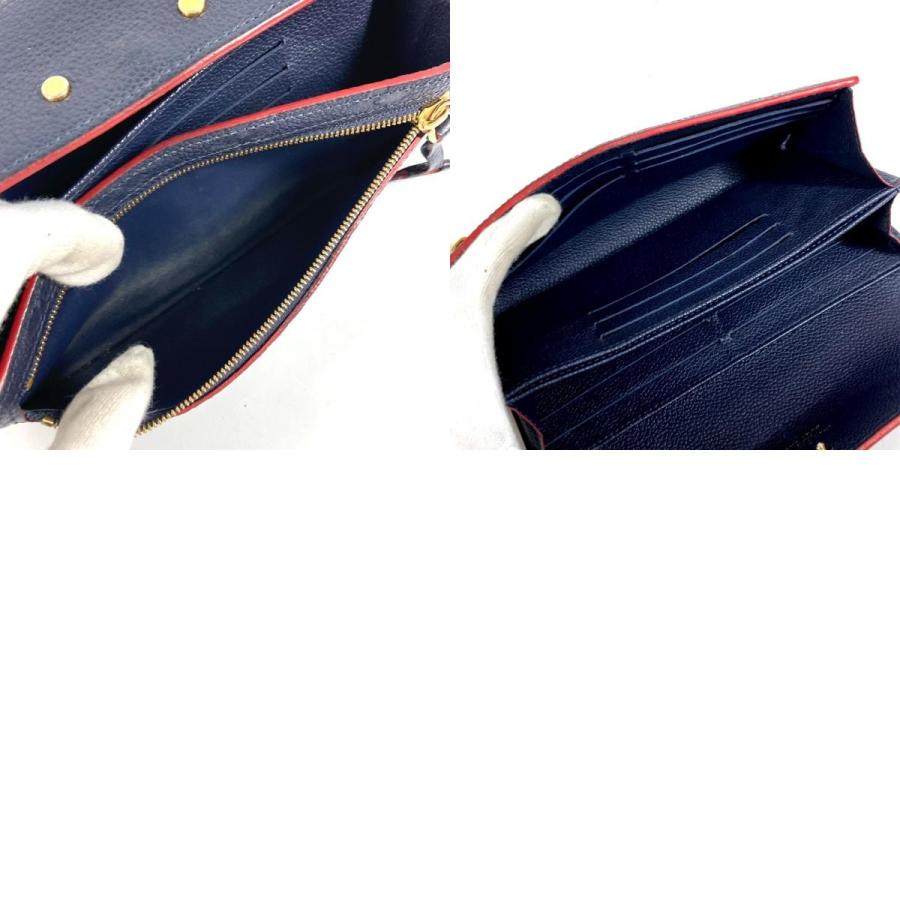 LOUIS VUITTON ルイヴィトン M62127 ポルトフォイユポンヌフ ロングウォレット  モノグラムアンプラント 長財布 マリーヌルージュ【中古】 | LOUIS VUITTON | 07