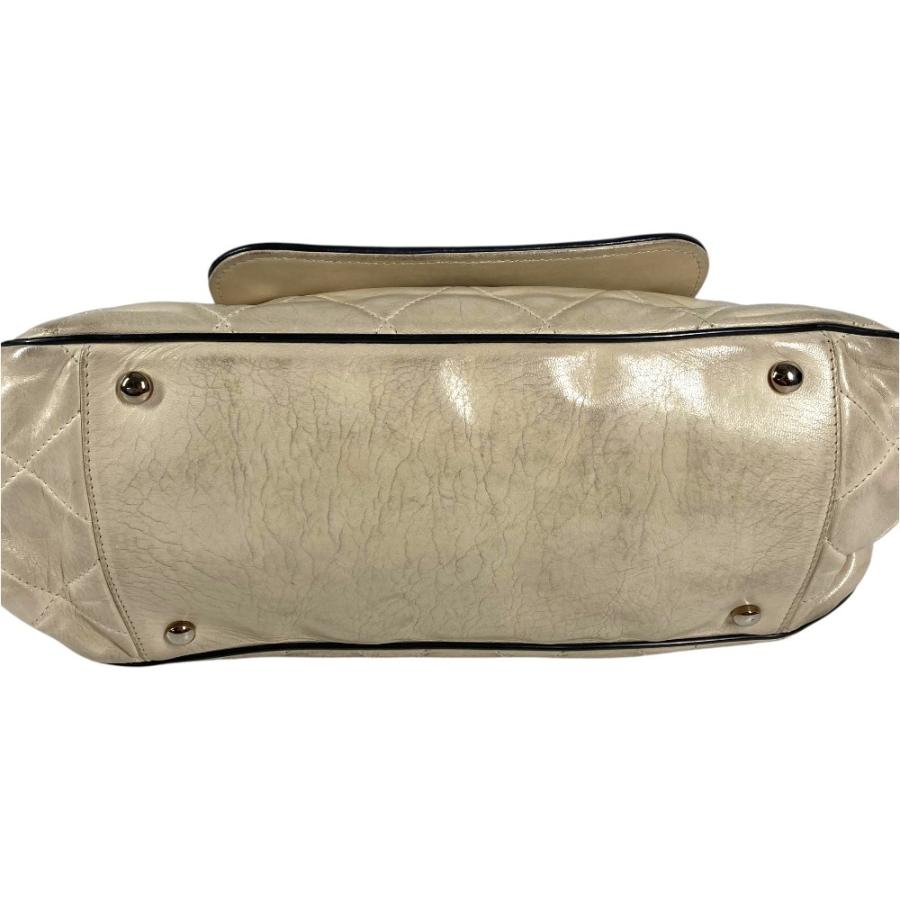 CHANEL シャネル CC ココマーク ロゴ キルティング マトラッセ 2.55金具 イーストウエスト ショルダーバッグ ベージュ【中古】 | CHANEL | 05