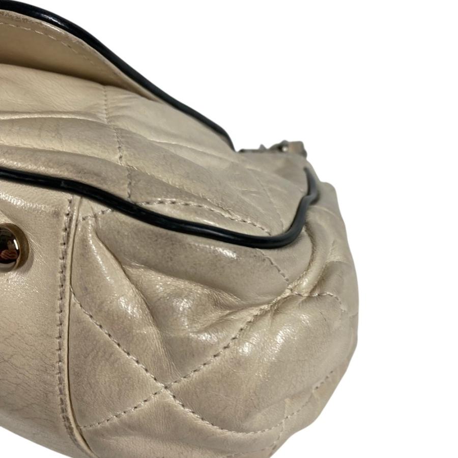 CHANEL シャネル CC ココマーク ロゴ キルティング マトラッセ 2.55金具 イーストウエスト ショルダーバッグ ベージュ【中古】 | CHANEL | 06