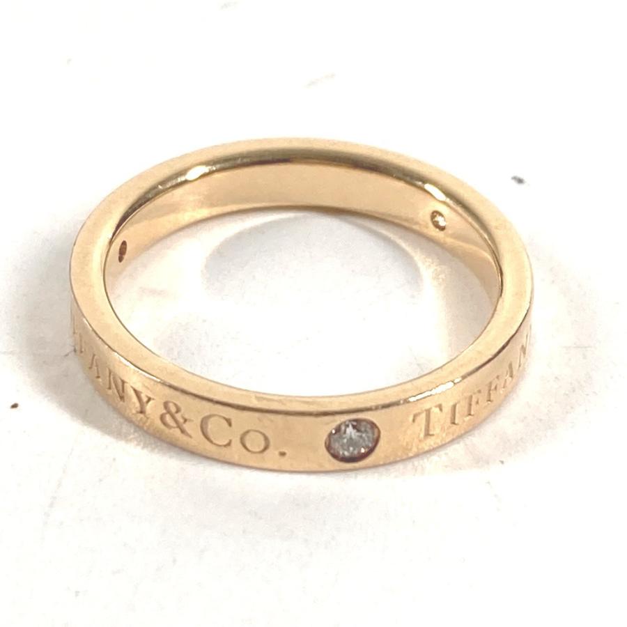 TIFFANY&Co. ティファニー フラットバンド ダイヤモンド ダイヤ 3P アクセサリー ジュエリー K18 金 18K リング・指輪 イエロー【中古】 | TIFFANY&Co. | 08
