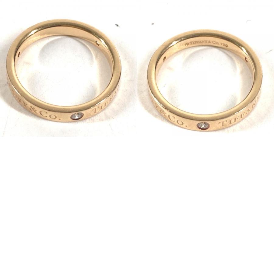 TIFFANY&Co. ティファニー フラットバンド ダイヤモンド ダイヤ 3P アクセサリー ジュエリー K18 金 18K リング・指輪 イエロー【中古】 | TIFFANY&Co. | 09