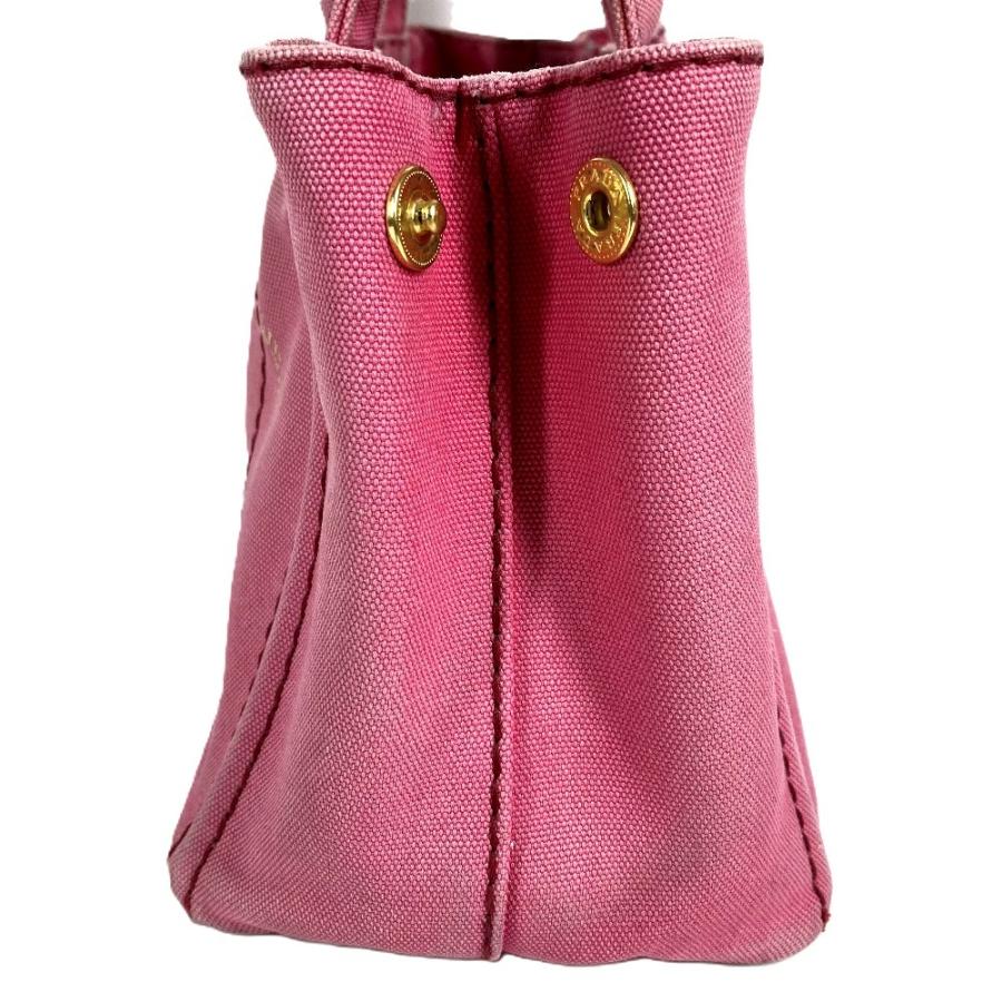 PRADA プラダ ロゴ カナパ MINI ミニ カバン 斜め掛け トートバッグ ハンドバッグ ショルダーバッグ ピンク ユニセックス【中古】 | PRADA | 02