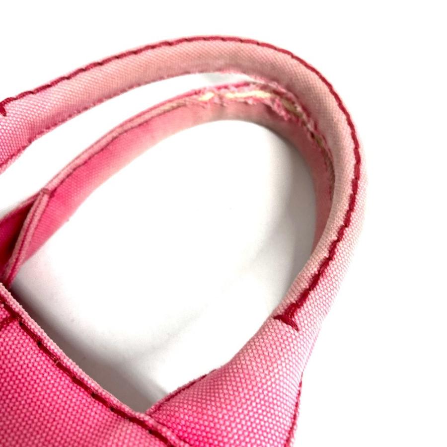 PRADA プラダ ロゴ カナパ MINI ミニ カバン 斜め掛け トートバッグ ハンドバッグ ショルダーバッグ ピンク ユニセックス【中古】 | PRADA | 07