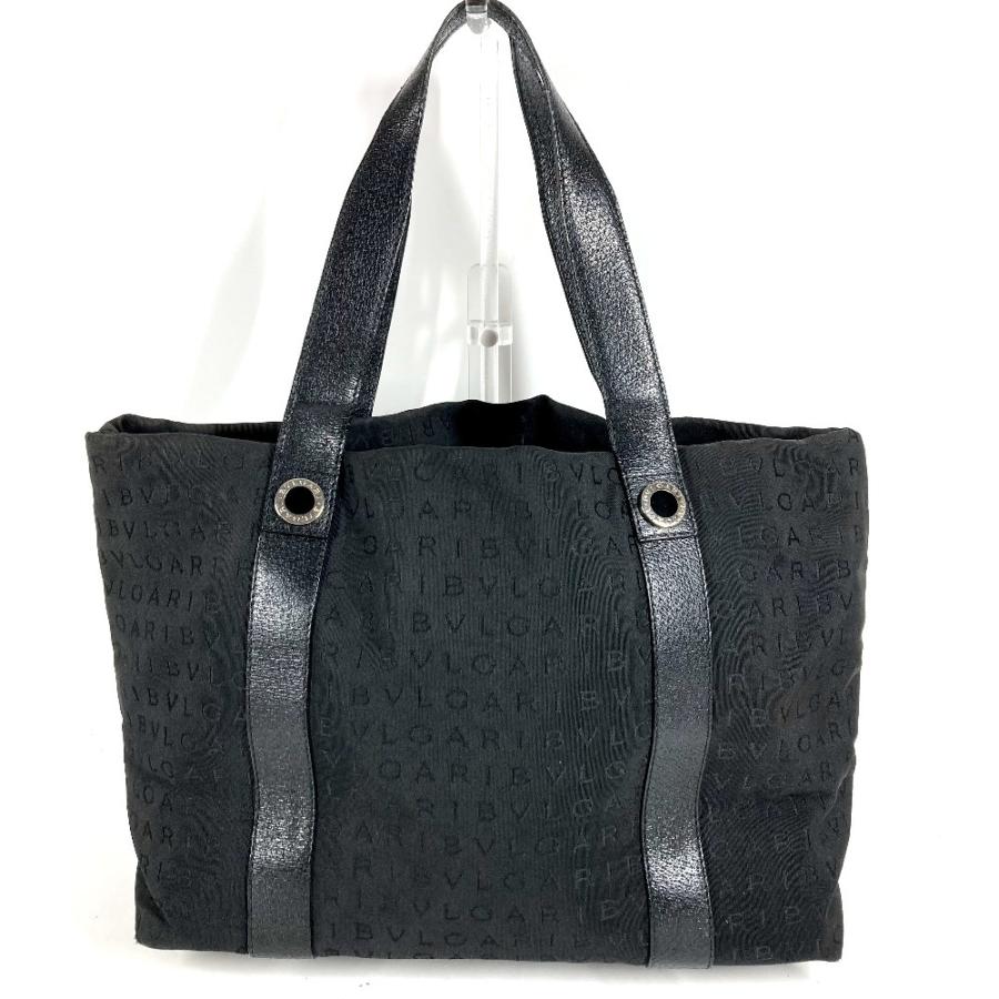 BVLGARI ブルガリ ロゴマニア カバン 肩掛け トートバッグ ポーチ付き  ショルダーバッグ ブラック ユニセックス【中古】 | BVLGARI | 02