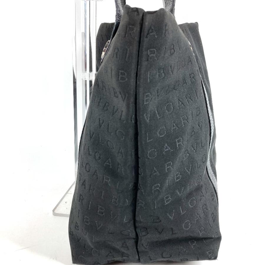 BVLGARI ブルガリ ロゴマニア カバン 肩掛け トートバッグ ポーチ付き  ショルダーバッグ ブラック ユニセックス【中古】 | BVLGARI | 04