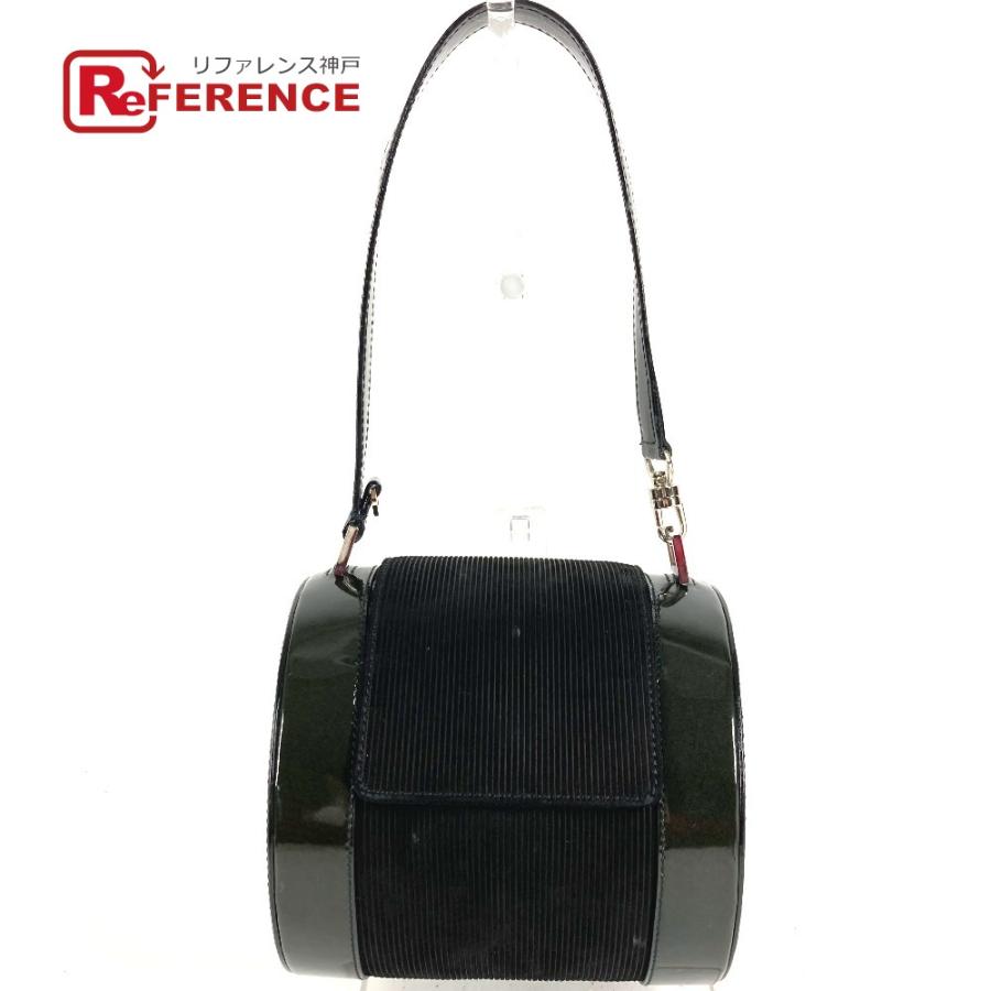 BVLGARI ブルガリ ブルガリブルガリロゴ カバン 肩掛け 筒形 ショルダーバッグ ブラック ユニセックス【中古】 | BVLGARI