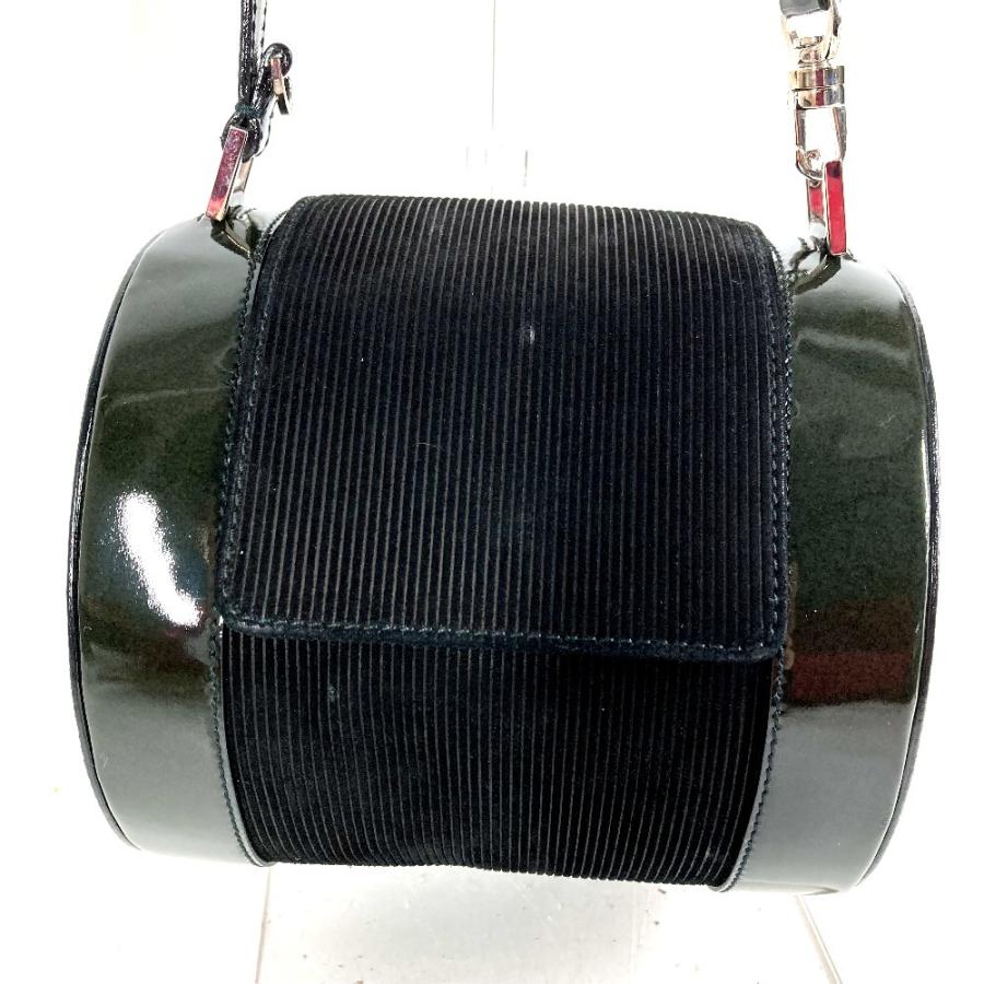 BVLGARI ブルガリ ブルガリブルガリロゴ カバン 肩掛け 筒形 ショルダーバッグ ブラック ユニセックス【中古】 | BVLGARI | 02